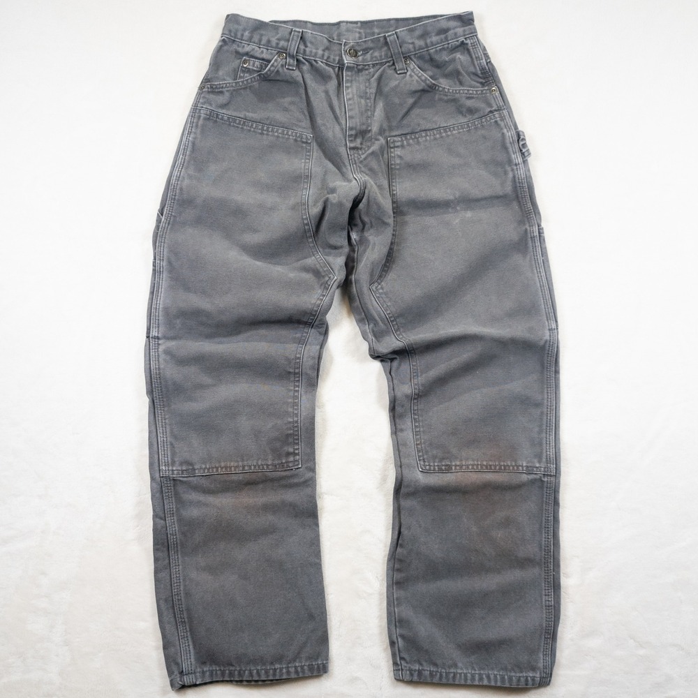 Dickies Double Knee Jeans Men 30x30 Gray Carpenter Workwear Gorpcore Skater Y2K
